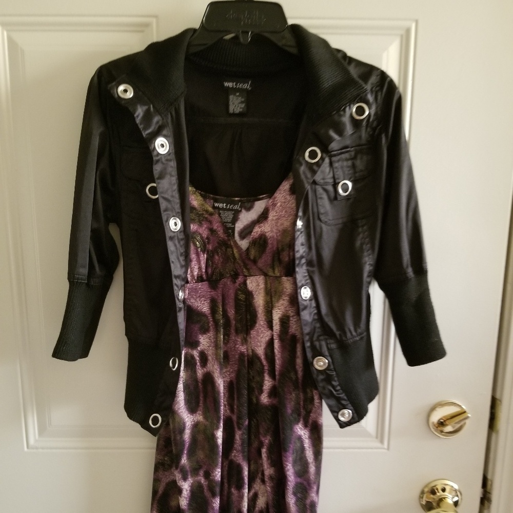 Wet seal animal print mini dress